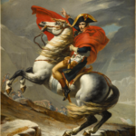 Bonaparte Franchissant le col du Grand Saint-Bernard, de Jacques-Louis David, le 20/03.